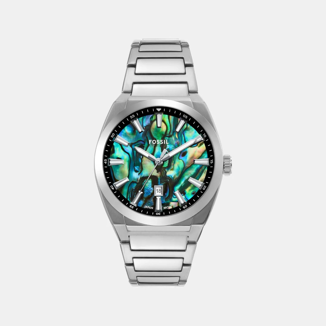 Fossil Everett FS6114 Black Dial Brown Leather Men&