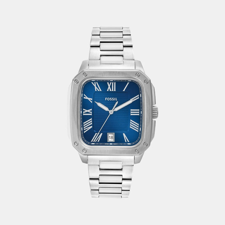 Fossil Crosby FS6121 Pepsi Bezel Blue Dial Stainless Steel Men&