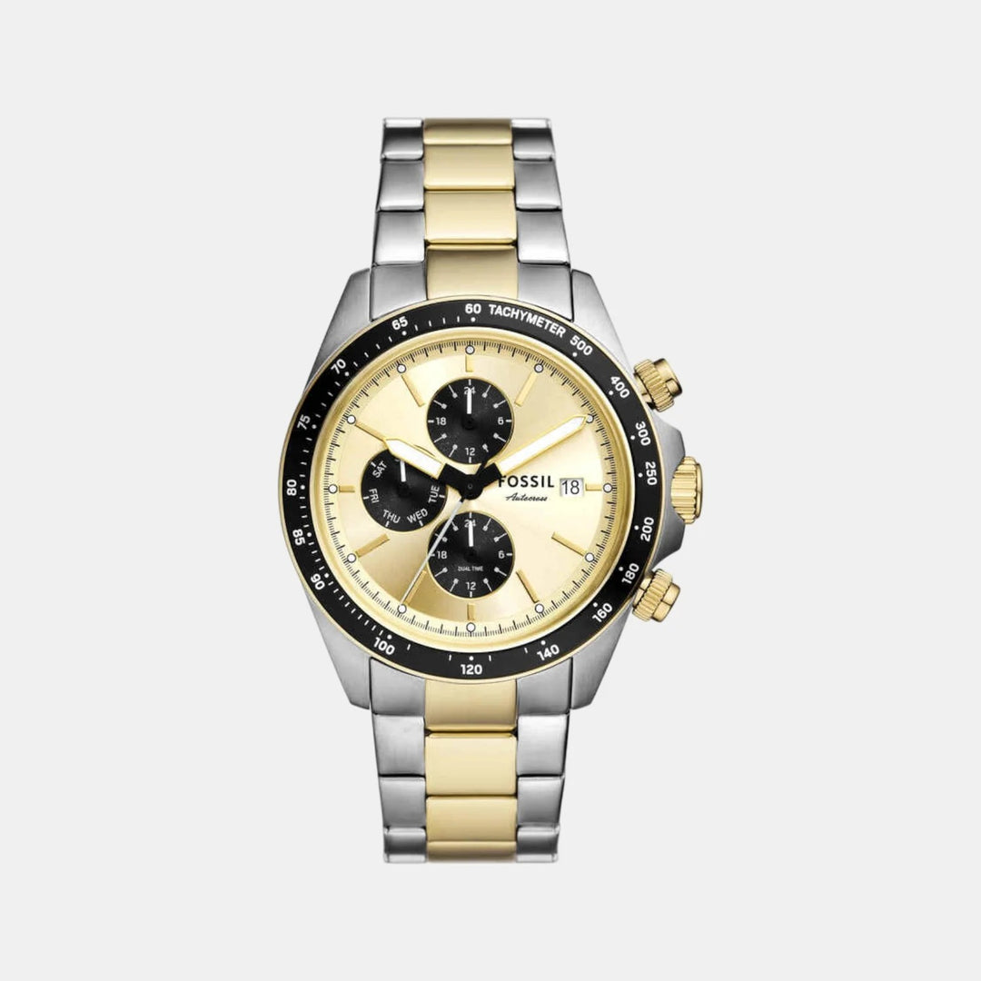 Fossil Autocross FS6126 Silver Dial Stainless Steel Men&
