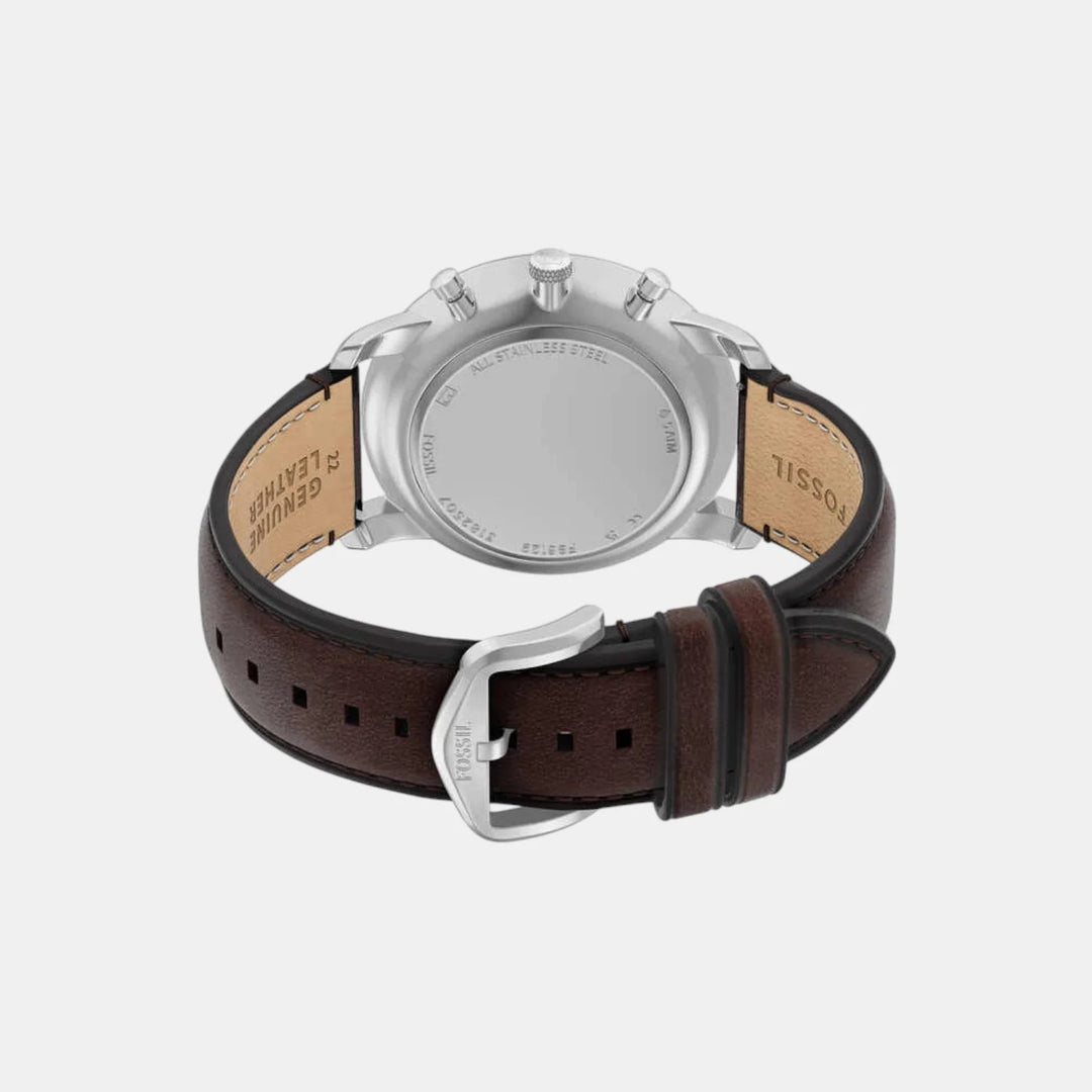 Fossil The Neutra FS6129 Silver Dial Stainless Steel Men&