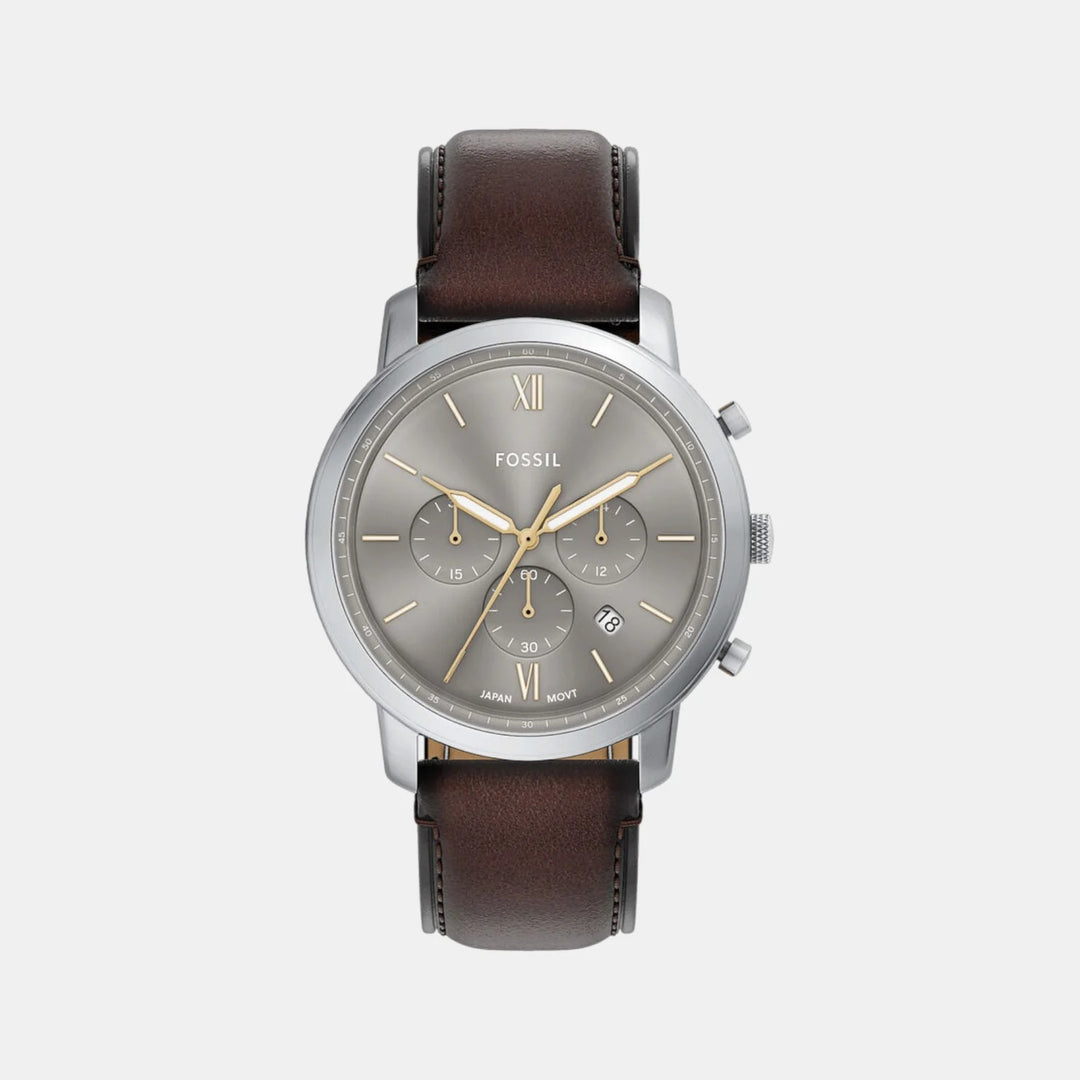 Fossil The Neutra FS6129 Silver Dial Stainless Steel Men&