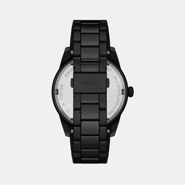 Fossil Harlow FS6135 Rectangular Silver Dial Stainless Steel Men&