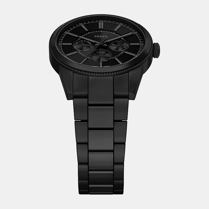 Fossil Harlow FS6135 Rectangular Silver Dial Stainless Steel Men&