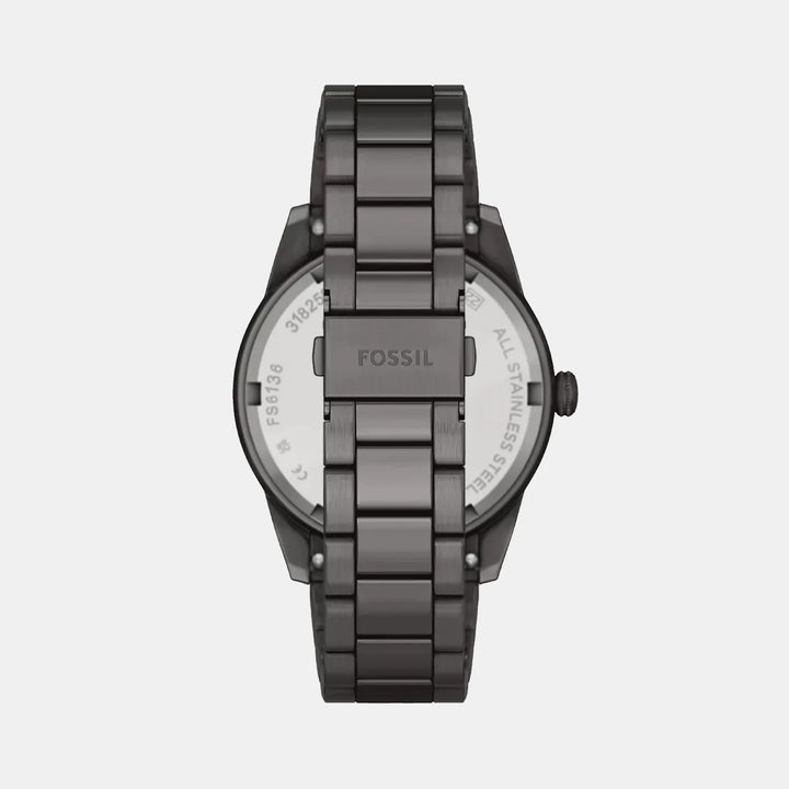 Fossil Pearson FS6136 Rectangular Champagne Dial Gold-Tone Men&