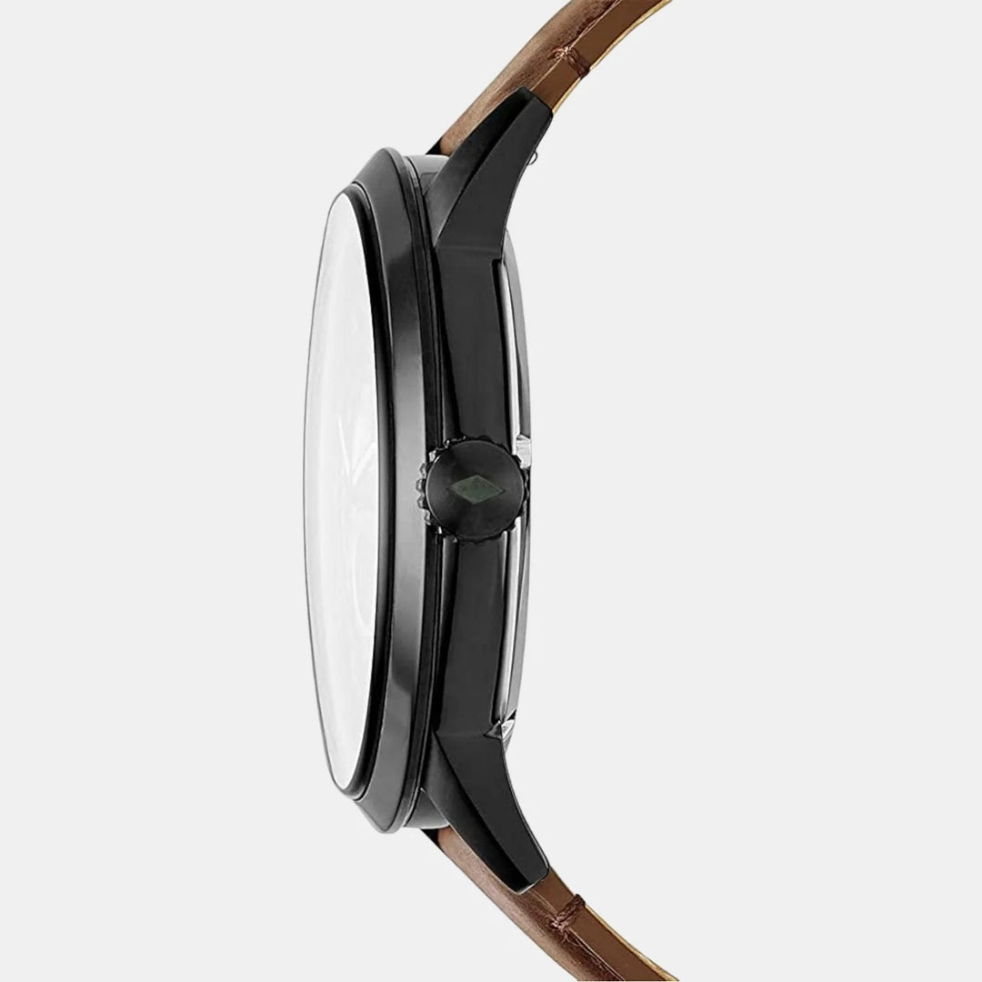 Fossil Townsman ME3155 Automatic Black Dial Black Leather Men&