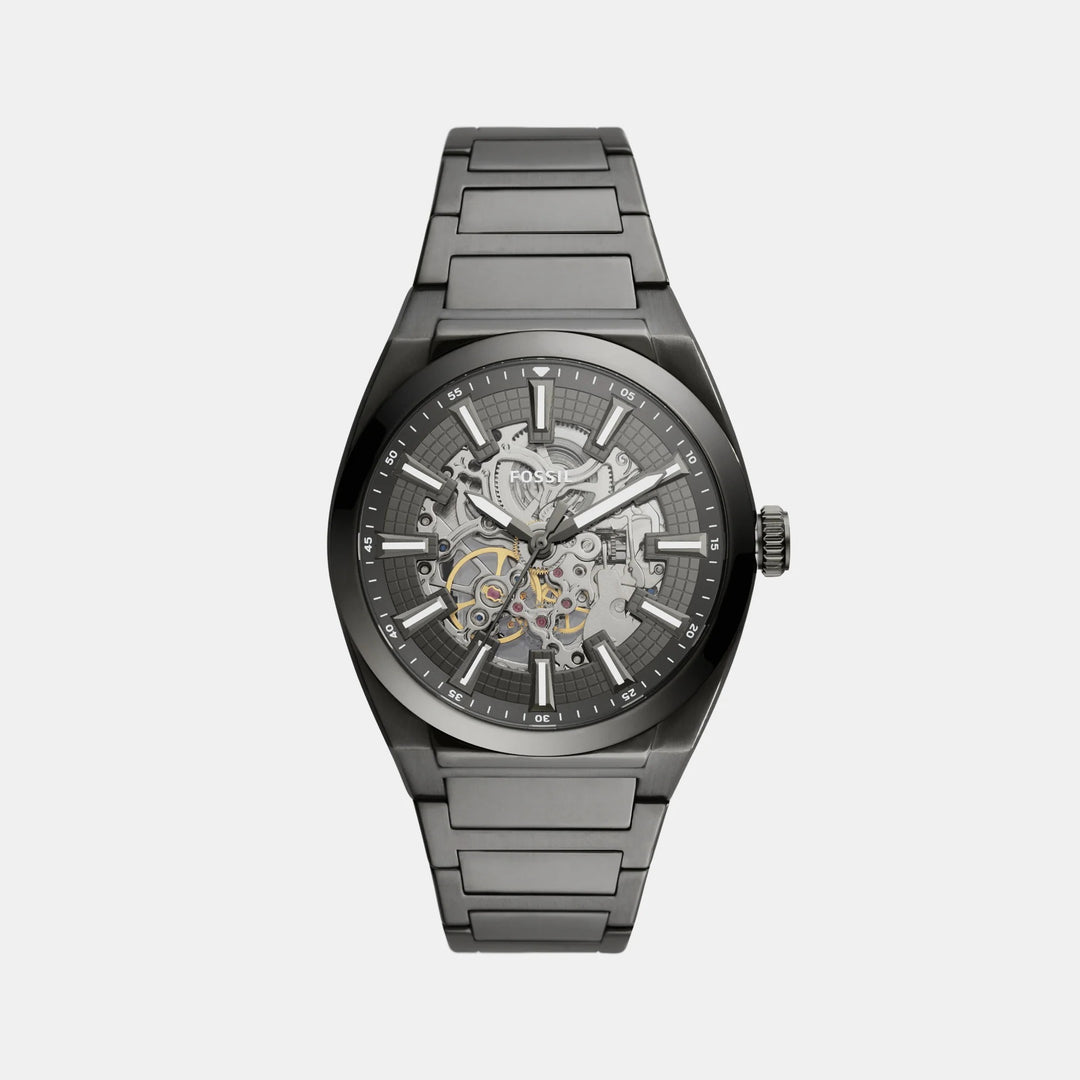 Fossil Everett Automatic ME3206 Skeleton Dial Stainless Steel Men&