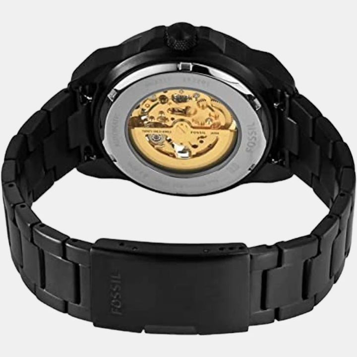 Fossil Inscribe Automatic ME3217 Skeleton Dial Smoke Stainless Steel Men&