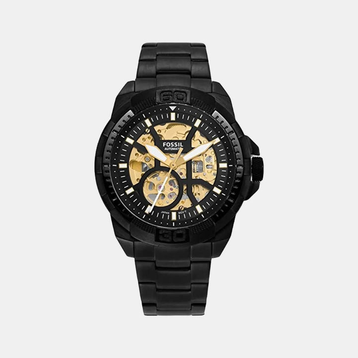 Fossil Inscribe Automatic ME3217 Skeleton Dial Smoke Stainless Steel Men&