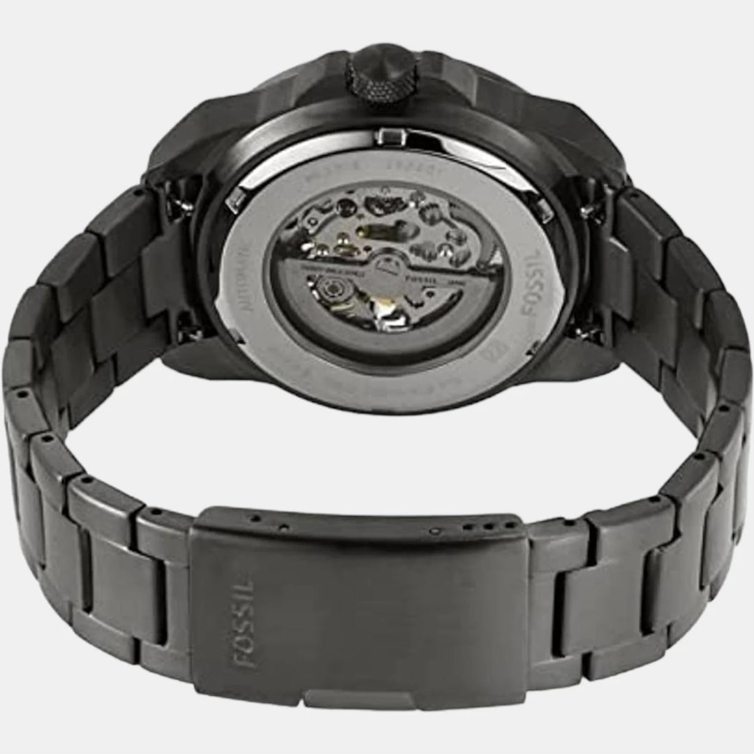 Fossil Inscribe Automatic ME3218 Skeleton Dial Silver Stainless Steel Men&