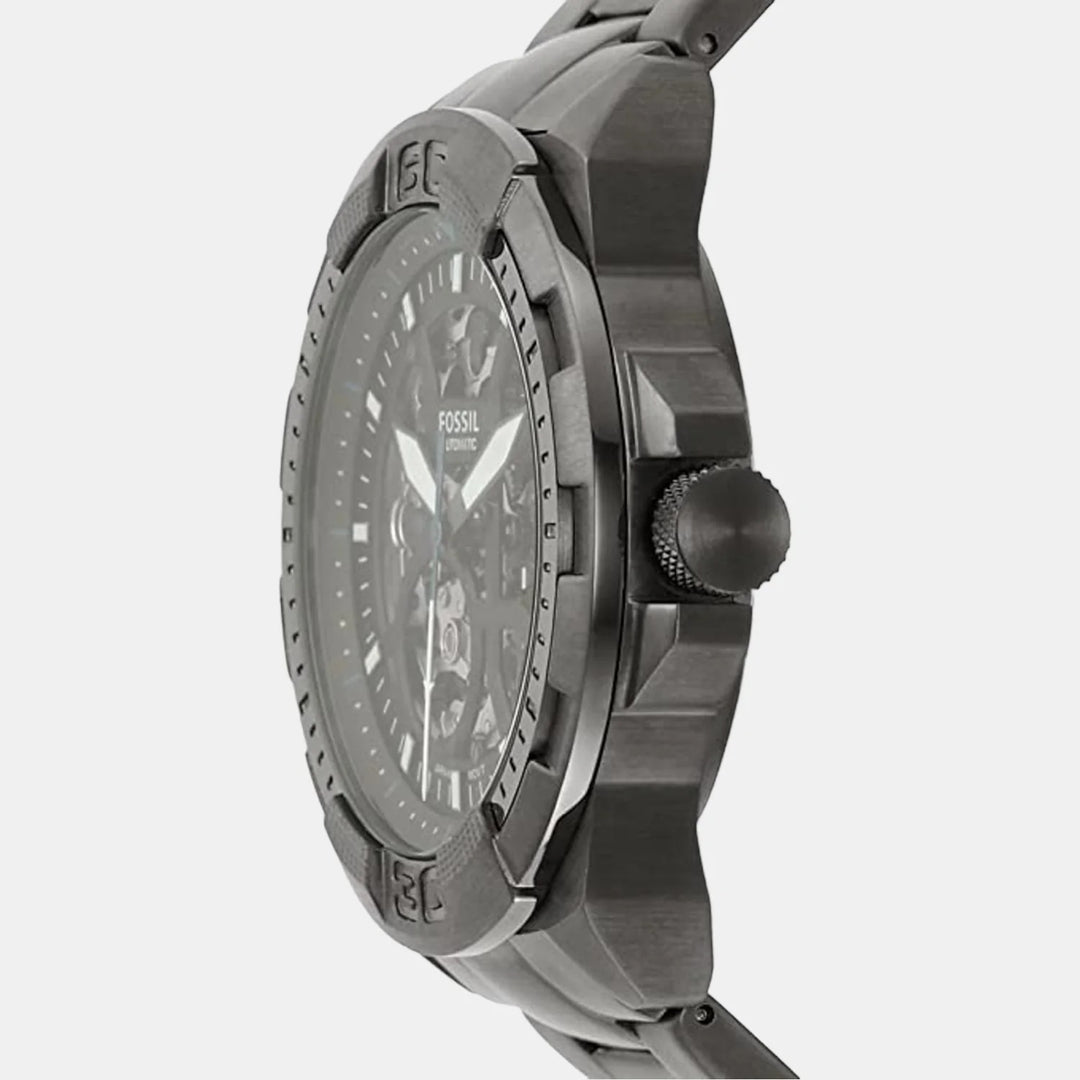Fossil Inscribe Automatic ME3218 Skeleton Dial Silver Stainless Steel Men&