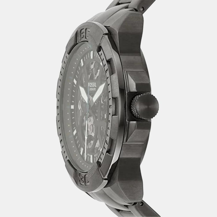 Fossil Inscribe Automatic ME3218 Skeleton Dial Silver Stainless Steel Men&