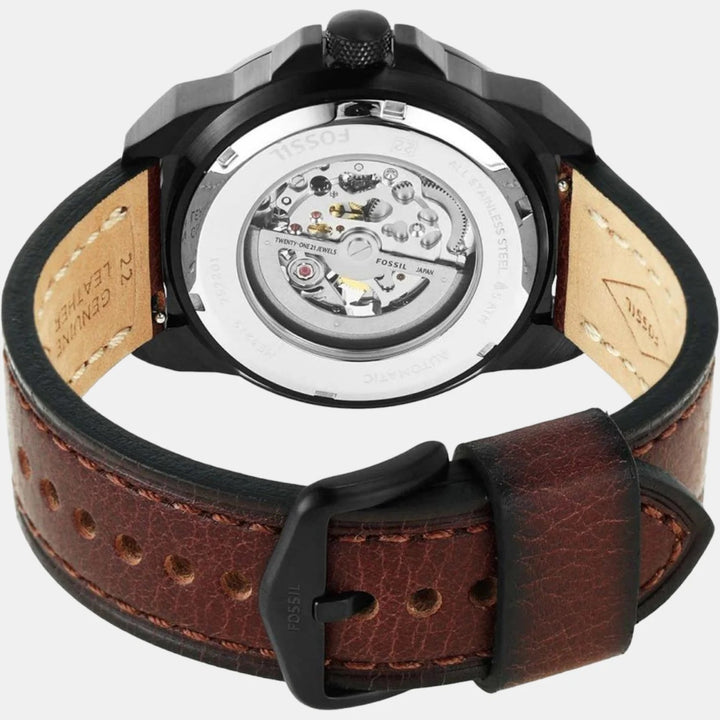 Fossil Inscribe Automatic ME3219 Skeleton Dial Gold-Tone Men&