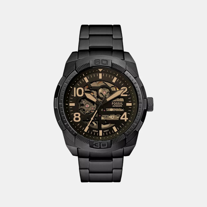 Fossil Heritage Automatic ME3256 Skeleton Dial Two-Tone Men&