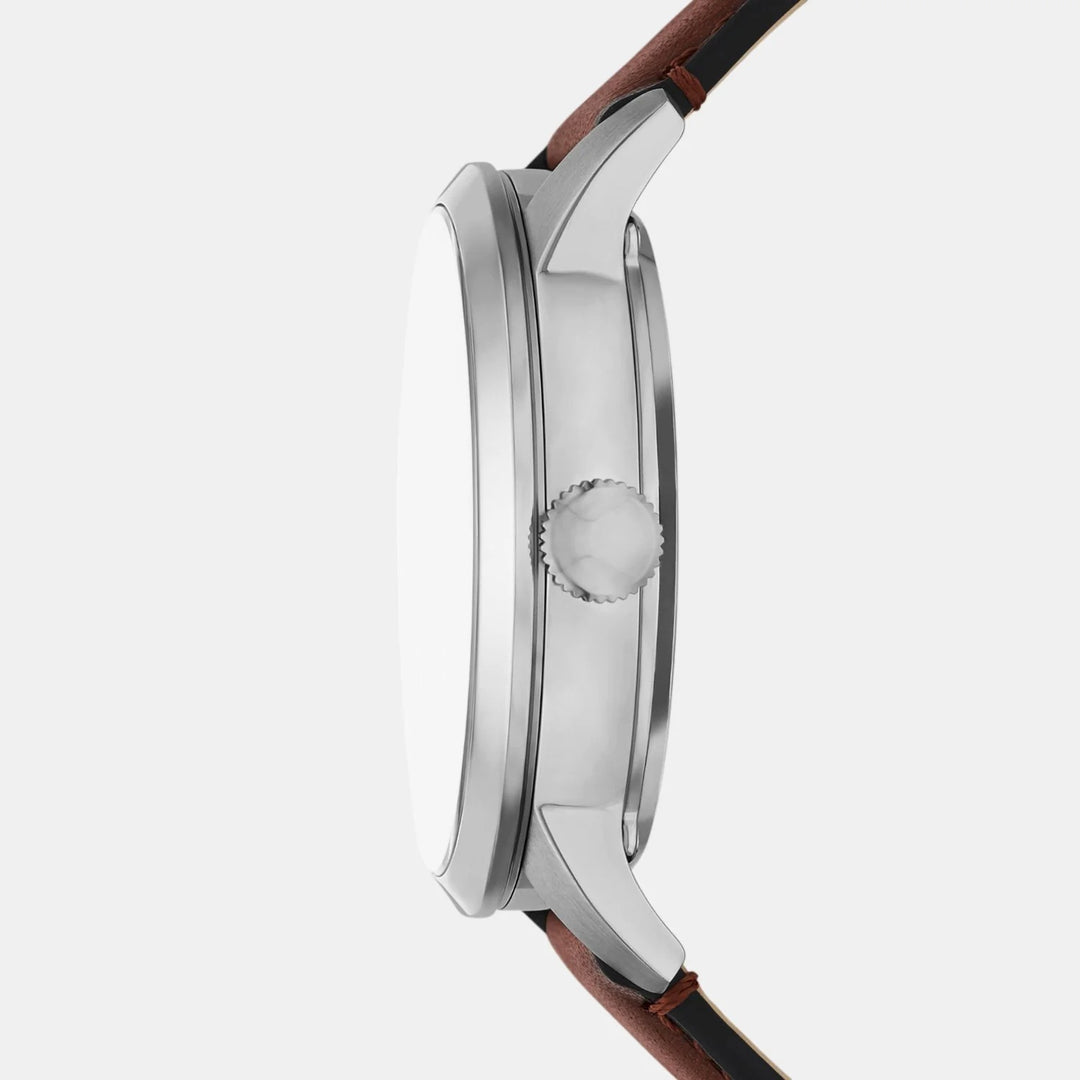 Fossil Neutra Automatic ME3267 Gray Dial Smoke Stainless Steel Men&