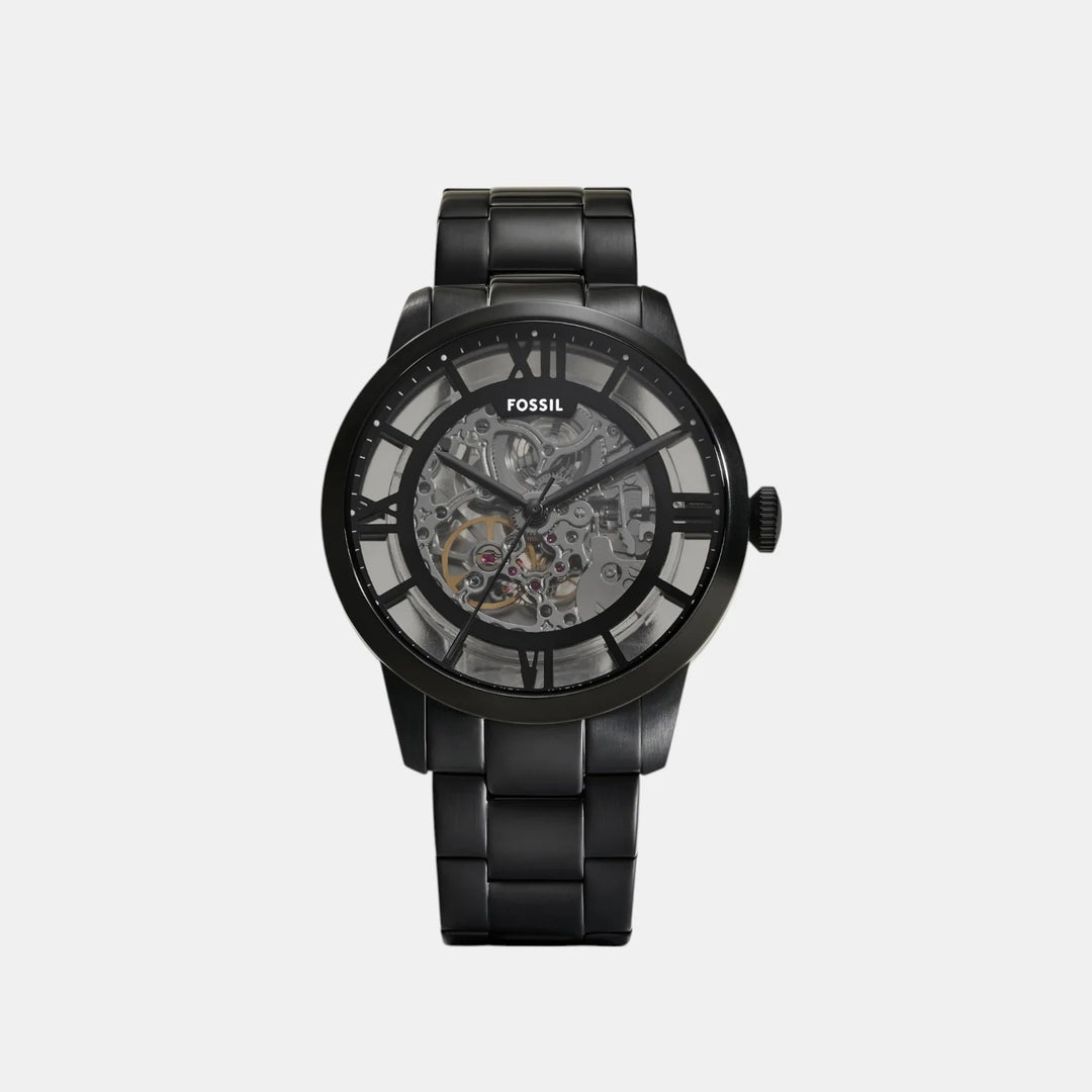 Fossil Townsman Automatic ME3269 Blue Dial Brown Leather Men&