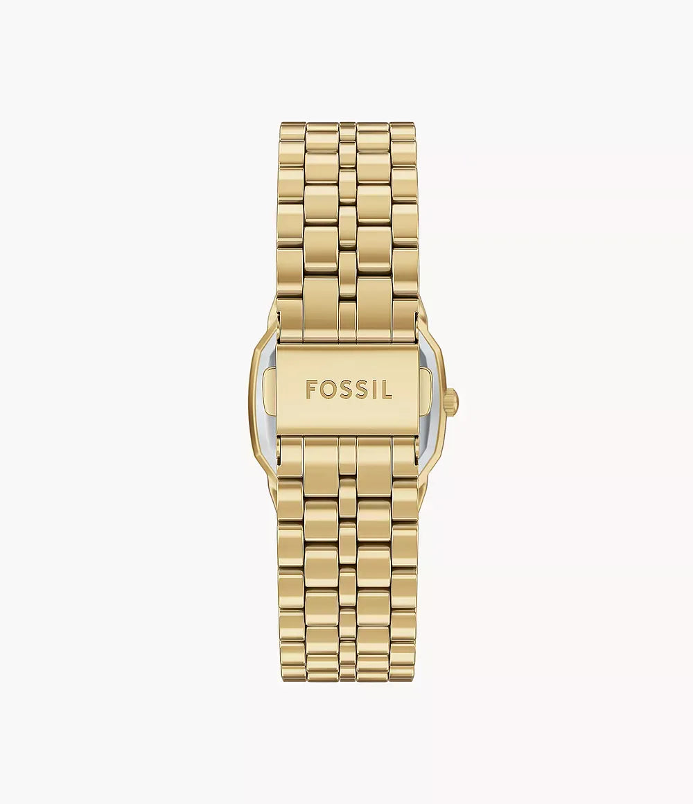 Fossil Harlow Women Watch ES5489 – Silver Dial Gold-Tone Octagonal