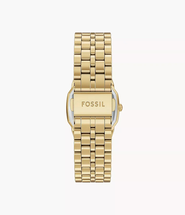 Fossil Harlow Women Watch ES5489 – Silver Dial Gold-Tone Octagonal