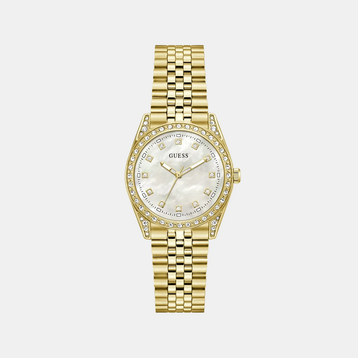 Guess Jada Women Watch GW1099L2 – White Dial Gold-Tone Stainless Steel