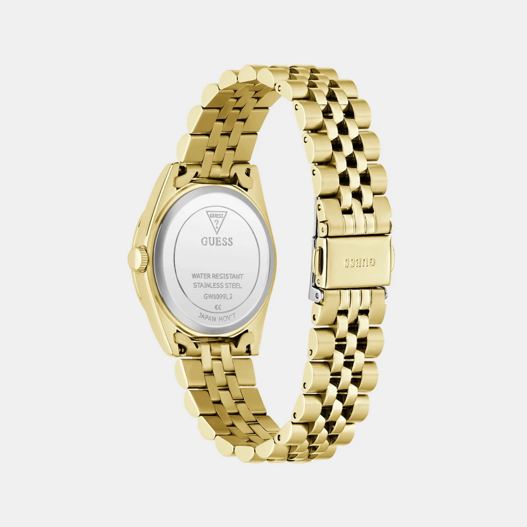 Guess Jada Women Watch GW1099L2 – White Dial Gold-Tone Stainless Steel
