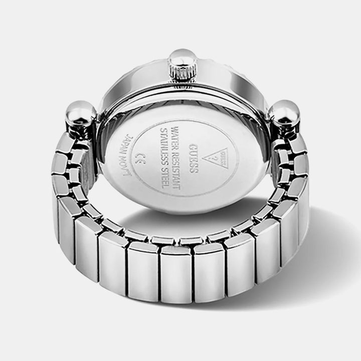 Guess Anna Ring Watch 18mm Silver Dial Silver-Tone Small Women&