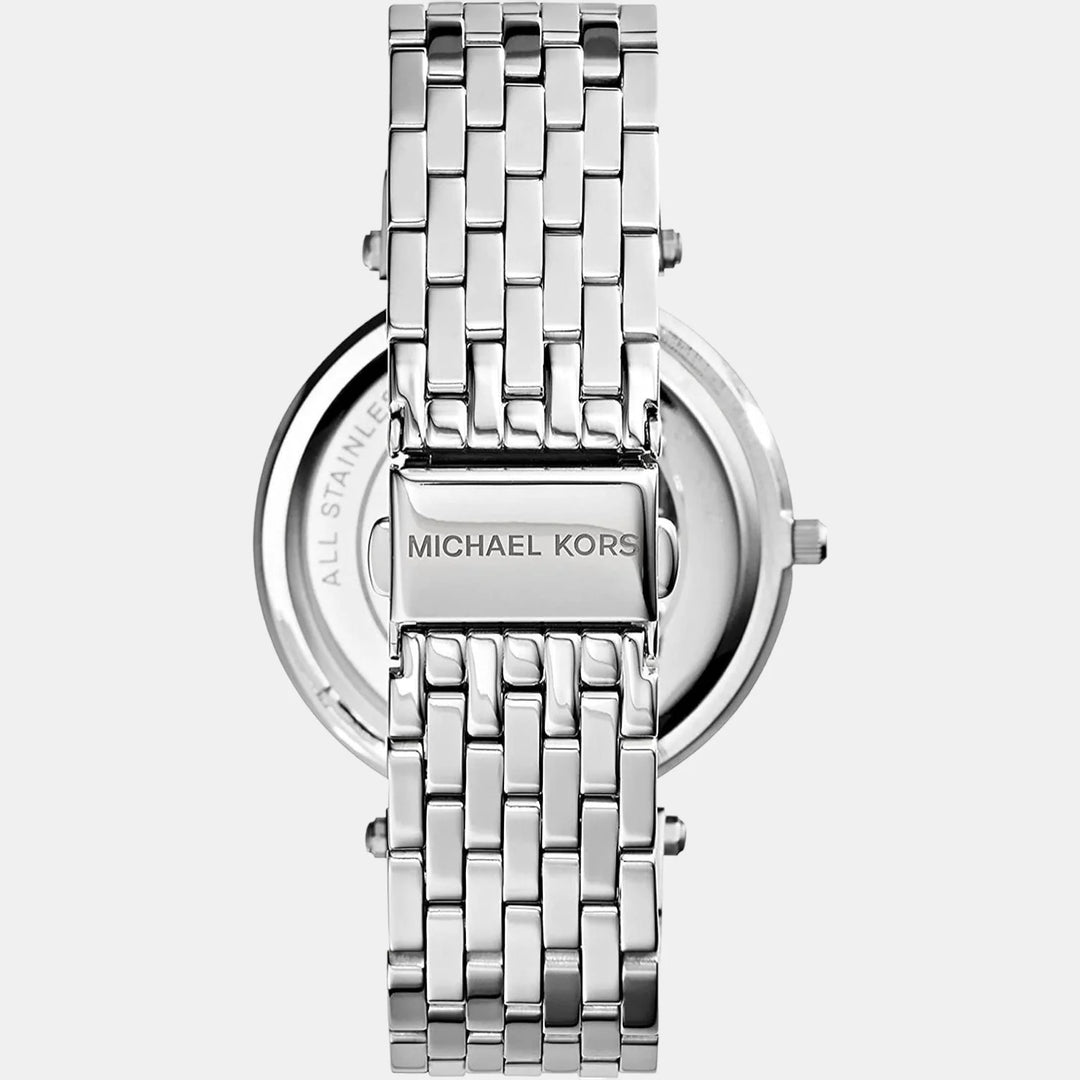 Michael Kors Darci MK3190 Silver-Tone Glitz Bezel Women&