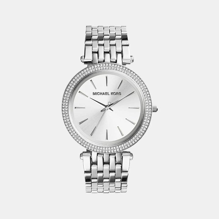 Michael Kors Darci MK3190 Silver-Tone Glitz Bezel Women&