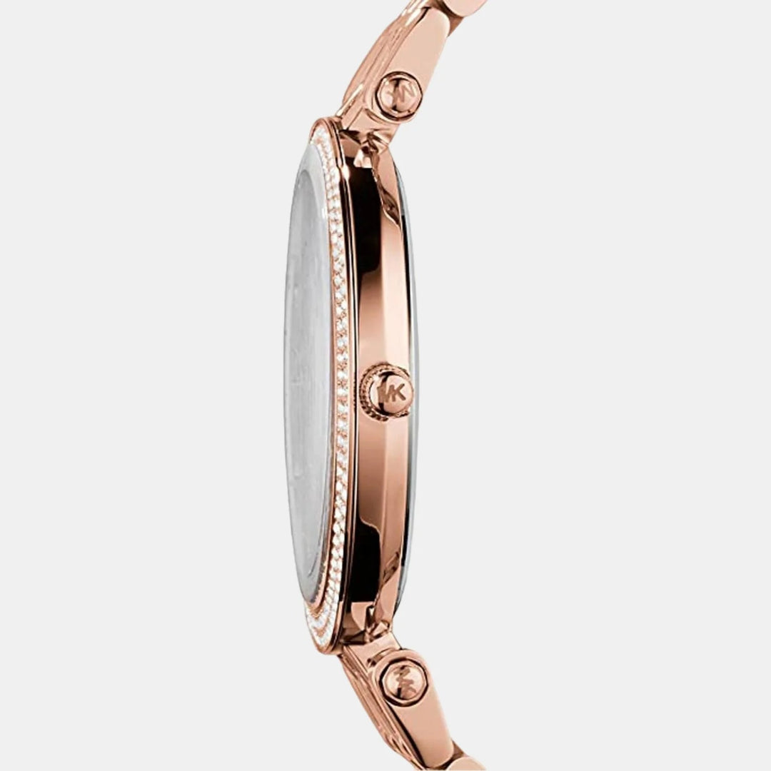 Michael Kors Darci MK3192 Rose Gold-Tone Glitz Bezel Women&