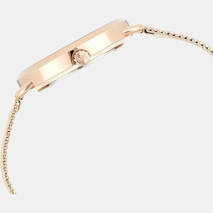 Michael Kors Portia MK3845 Gold-Tone Pavé Heart Dial Women&