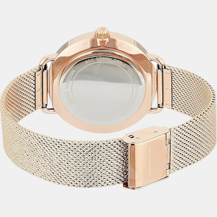 Michael Kors Portia MK3845 Gold-Tone Pavé Heart Dial Women&
