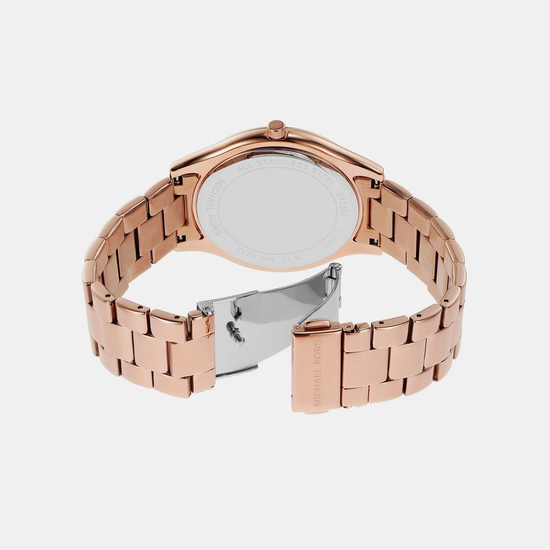 Michael Kors Lennox MK4733 Silver-Tone Logo Dial Women&