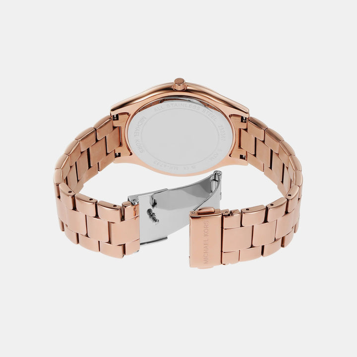 Michael Kors Lennox MK4733 Silver-Tone Logo Dial Women&