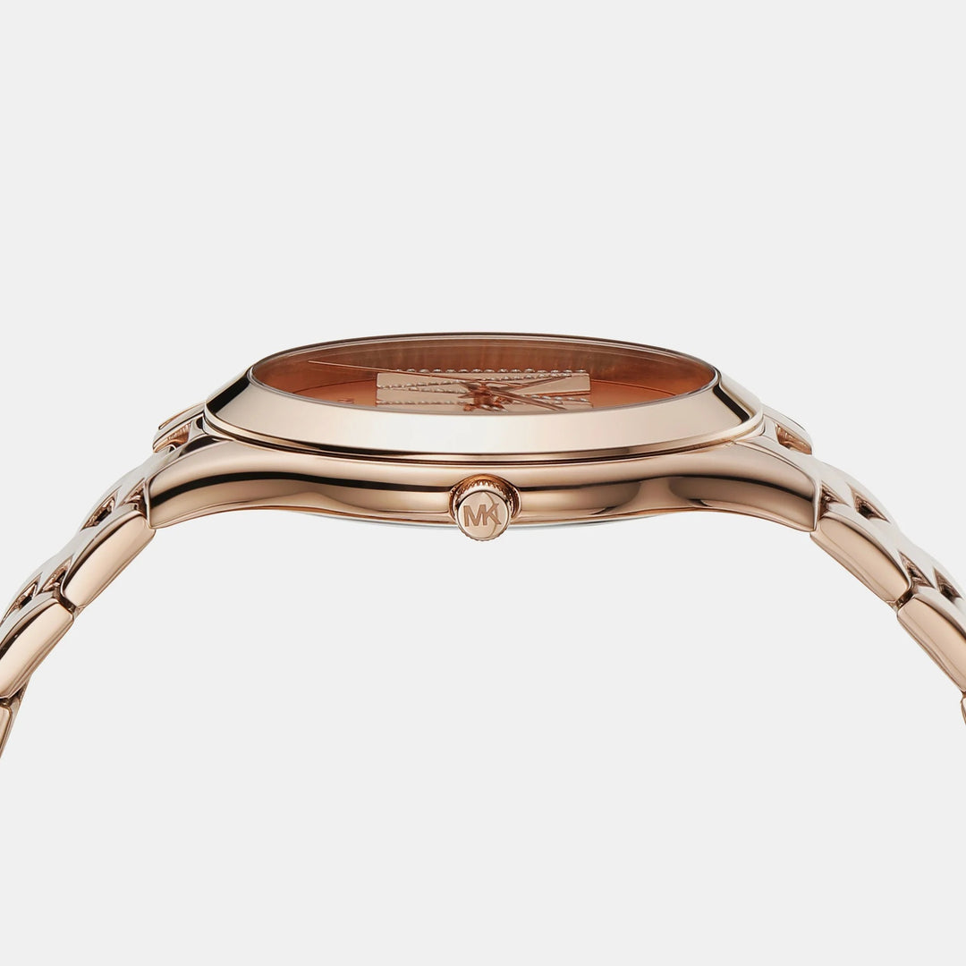 Michael Kors Lennox MK4733 Silver-Tone Logo Dial Women&