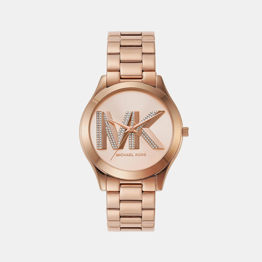 Michael Kors Lennox MK4733 Silver-Tone Logo Dial Women&