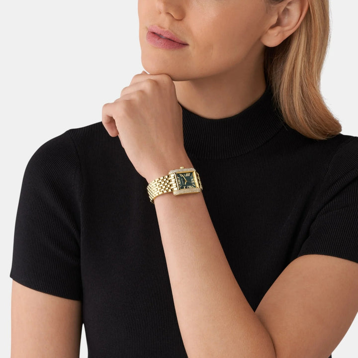 Michael Kors Camille MK4742 Pavé Rose Gold-Tone Stainless Steel Women&