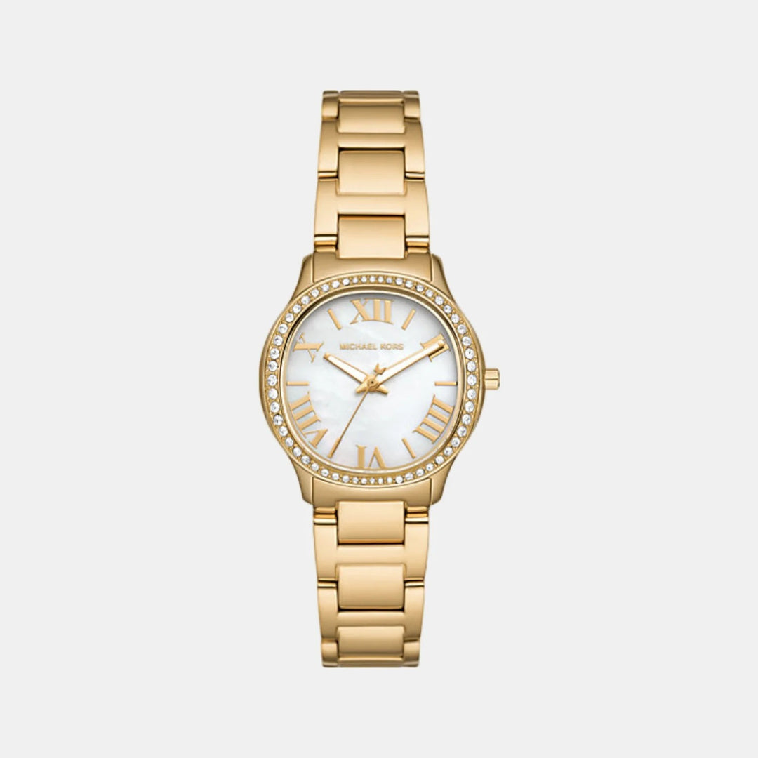 Michael Kors Tibby MK4822 Silver-Tone Pavé Stainless Steel Women&