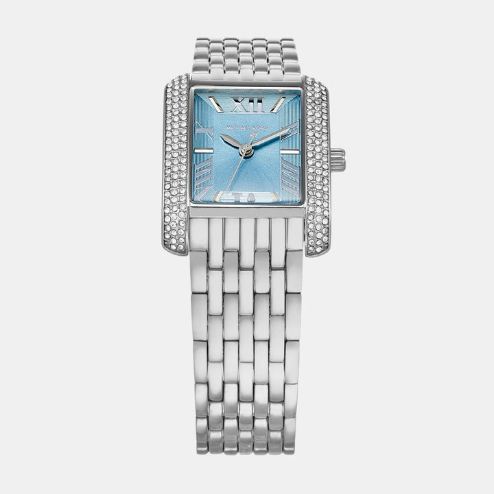 Michael Kors Camille MK4829 Silver-Tone Pavé Stainless Steel Women&