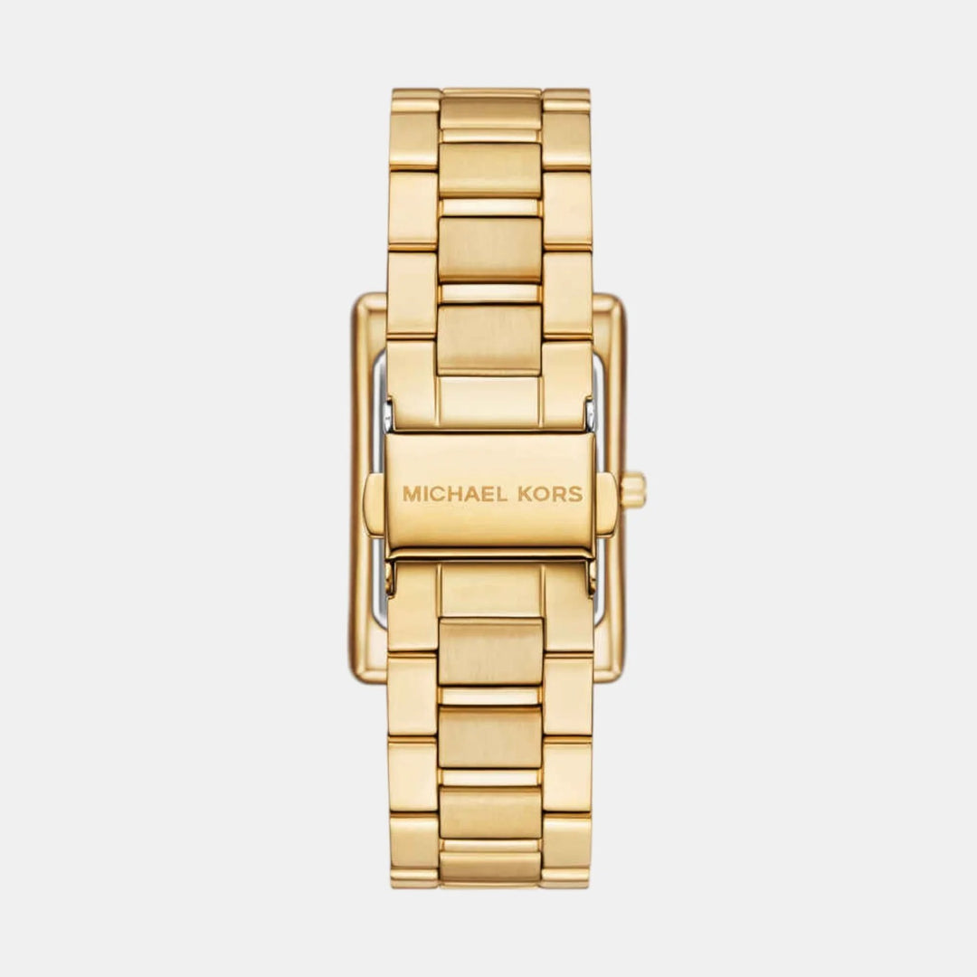 Michael Kors Lennox MK4904 Silver-Tone Pavé Logo Women&