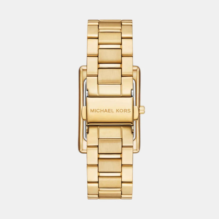 Michael Kors Lennox MK4904 Silver-Tone Pavé Logo Women&