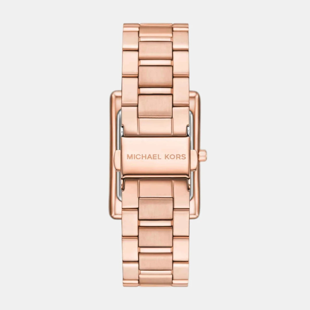 Michael Kors Lennox MK4905 Gold-Tone Pavé Logo Women&