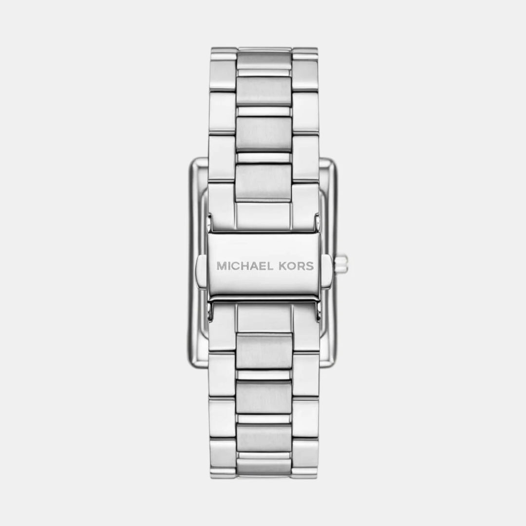 Michael Kors Lennox MK4906 Rose Gold-Tone Pavé Logo Women&