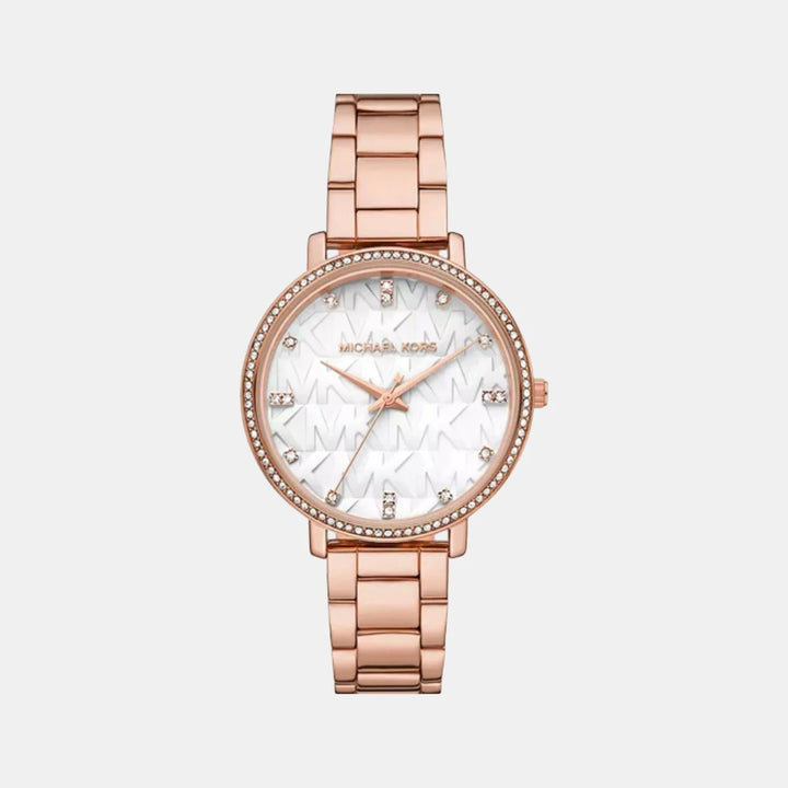 Michael Kors Pyper MK4917 Two-Tone Pavé Stainless Steel Women&