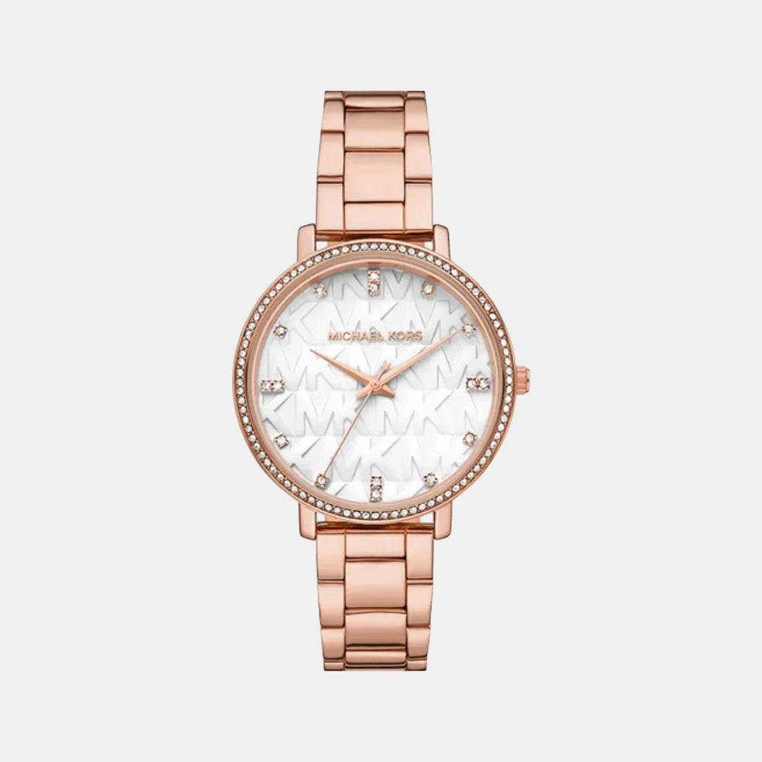 Michael Kors Pyper MK4917 Two-Tone Pavé Stainless Steel Women&