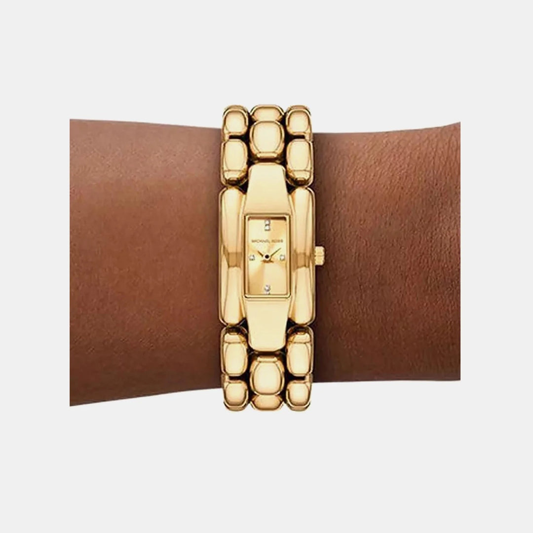 Michael Kors Hally MK4921 Rose Gold-Tone Stainless Steel Women&