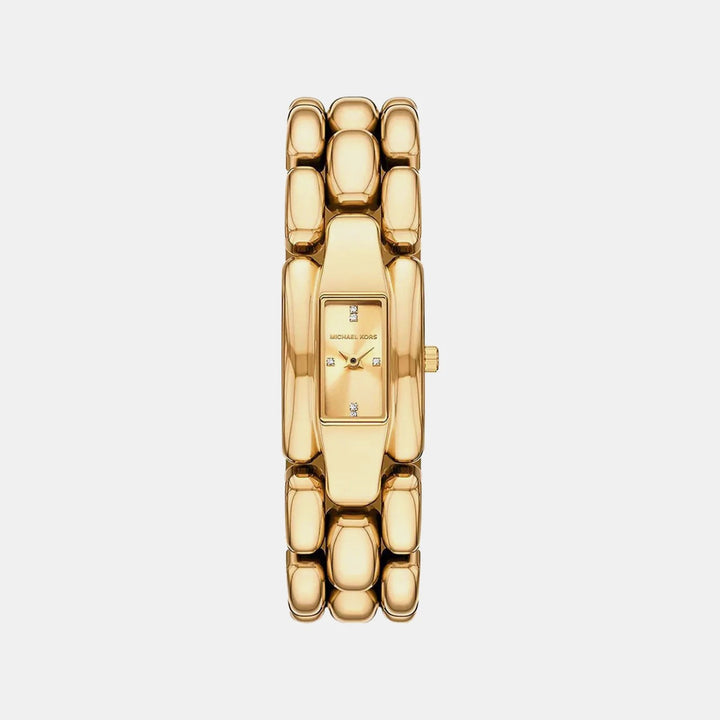 Michael Kors Hally MK4921 Rose Gold-Tone Stainless Steel Women&