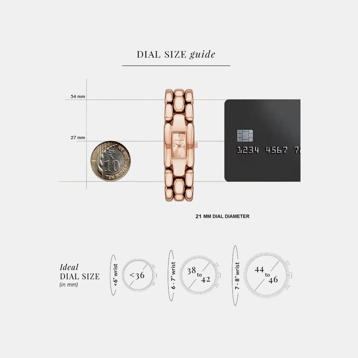 Michael Kors Hally MK4954 Rose Gold-Tone Stainless Steel Women&