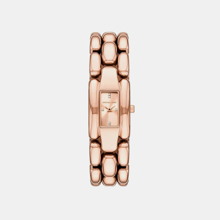 Michael Kors Hally MK4954 Rose Gold-Tone Stainless Steel Women&