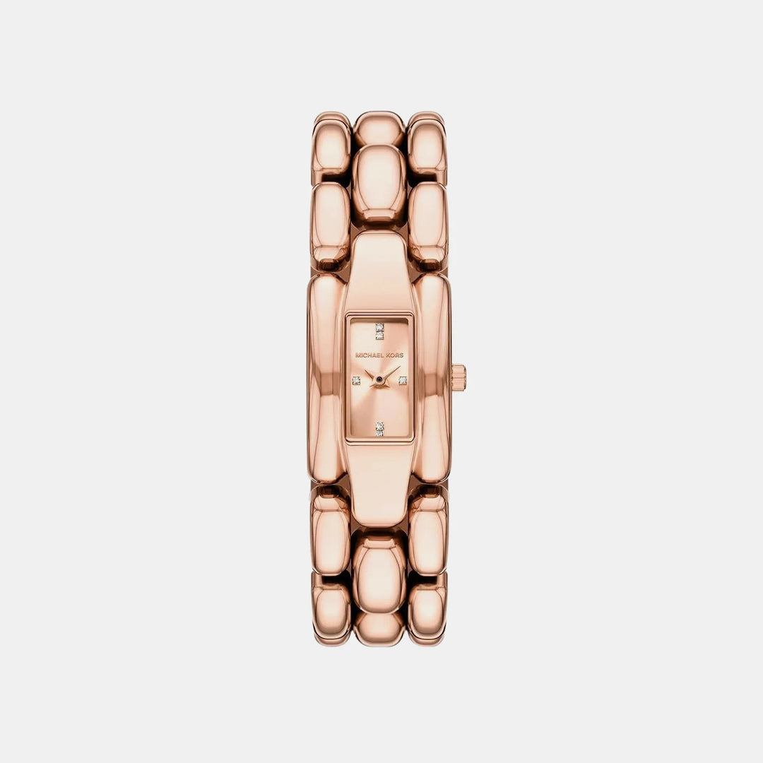 Michael Kors Hally MK4954 Rose Gold-Tone Stainless Steel Women&