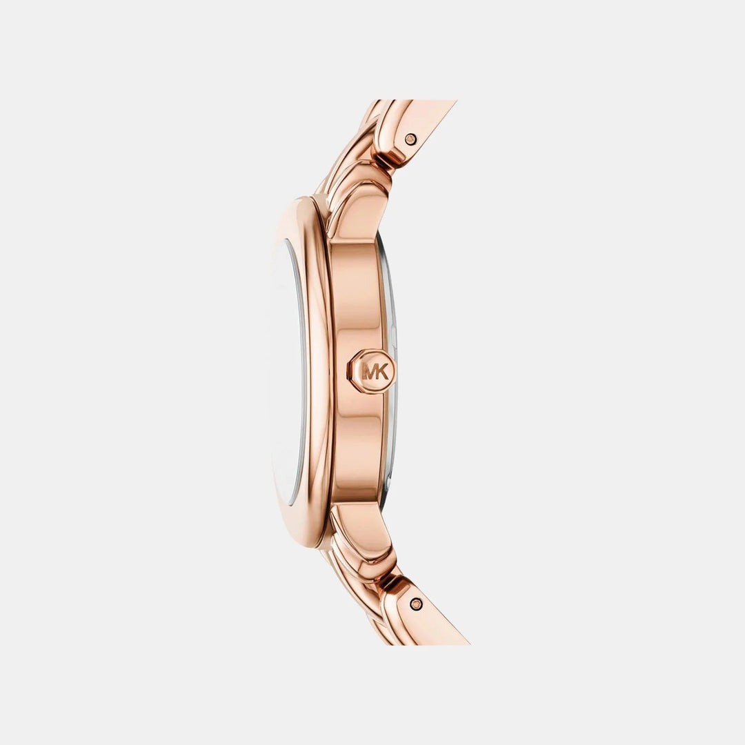Michael Kors Phoebe MK4962 Rose Gold-Tone Curb-Link Bracelet Women&