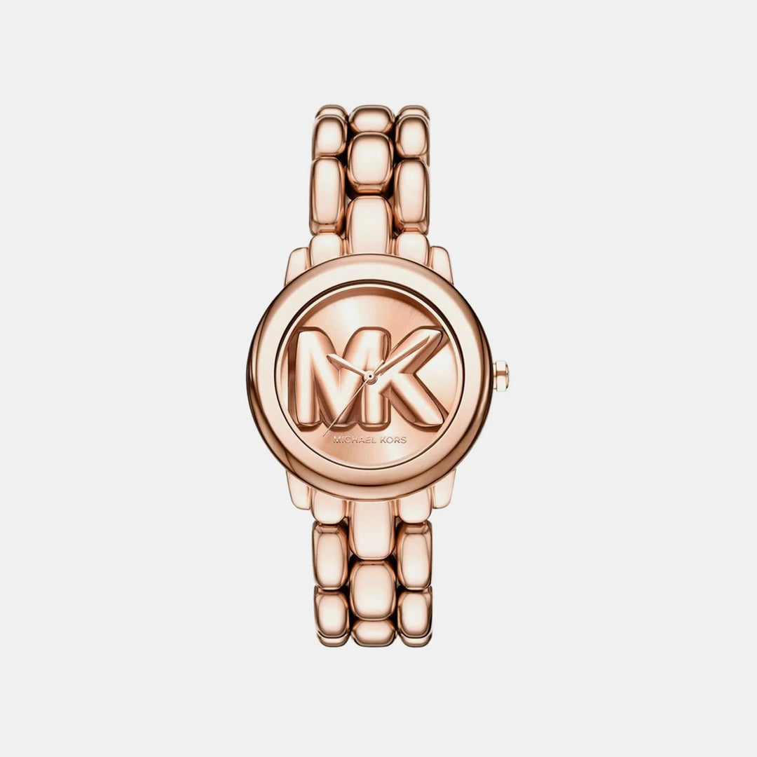 Michael Kors Phoebe MK4962 Rose Gold-Tone Curb-Link Bracelet Women&