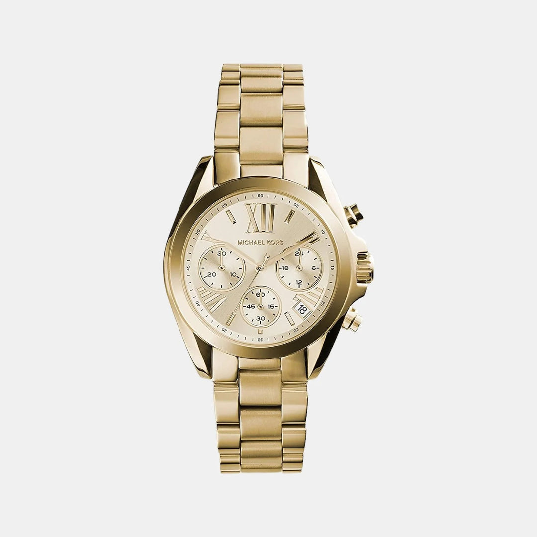 Michael Kors Bradshaw MK5798 Gold-Tone Mid-Size Chronograph Women&